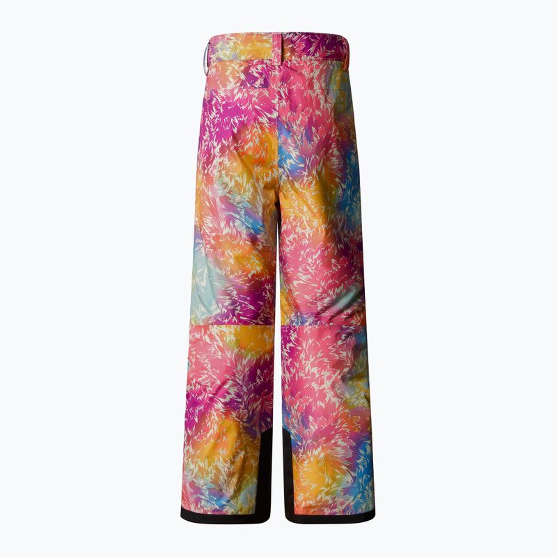 Detské lyžiarske nohavice The North Face Freedom Insulated radiant poppy blowing wind print 5