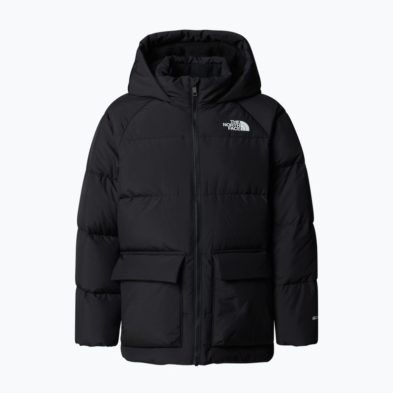 Detská páperová bunda The North Face Teen North Down Fleece Lined Short Parka tnf black
