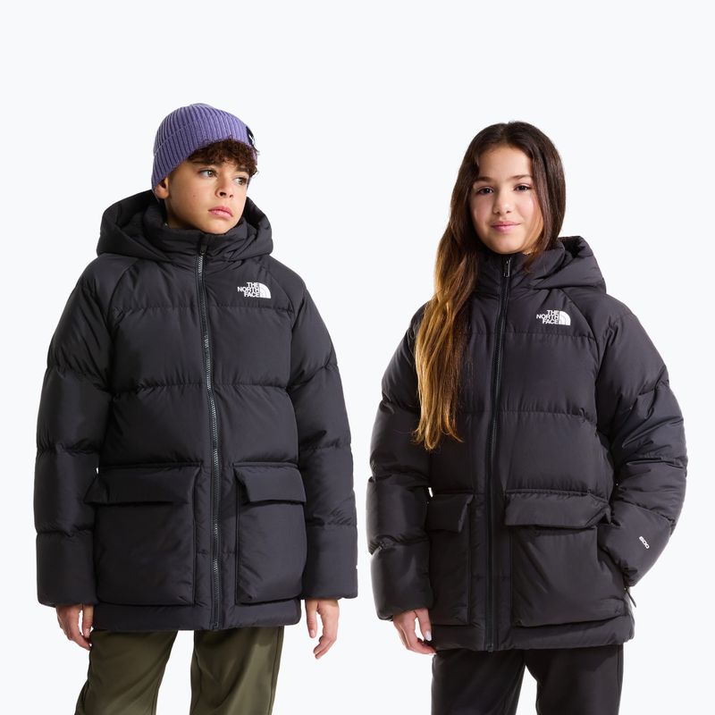 Detská páperová bunda The North Face Teen North Down Fleece Lined Short Parka tnf black 3
