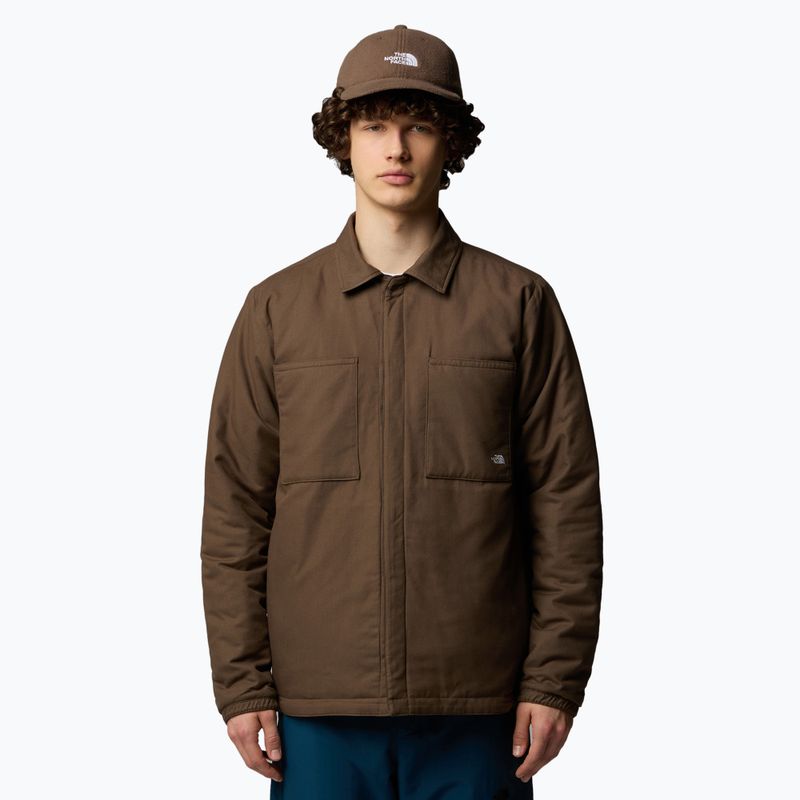 Pánska zateplená bunda The North Face Afterburner Insulated Flannel black/smokey brown