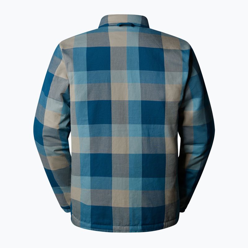 Pánska zateplená bunda The North Face Afterburner Insulated Flannel midnight petrol 6