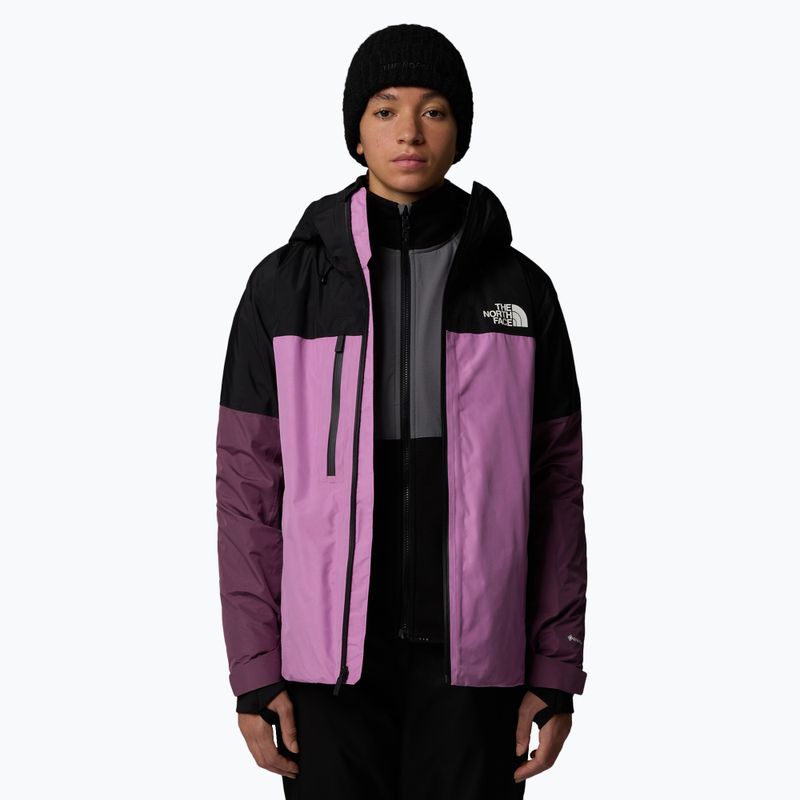 Dámska lyžiarska bunda The North Face Dawnstrike GTX Insulated black/dragonfruit/midnight mauve 4