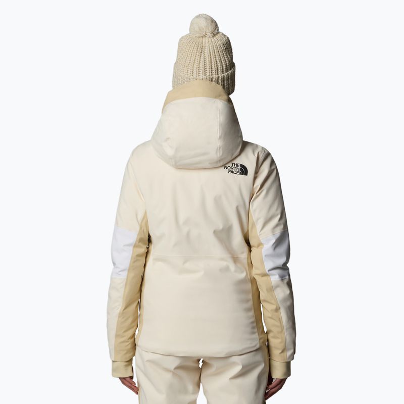 Dámska lyžiarska bunda The North Face Lenado white dune/gravel/khaki 3