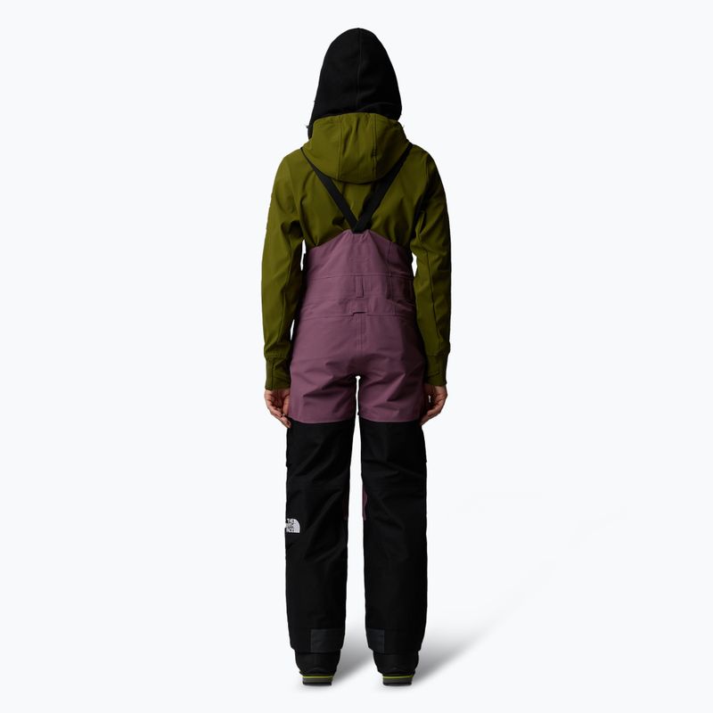 Dámske lyžiarske nohavice The North Face Dragline Bib midnight mauve/black 2