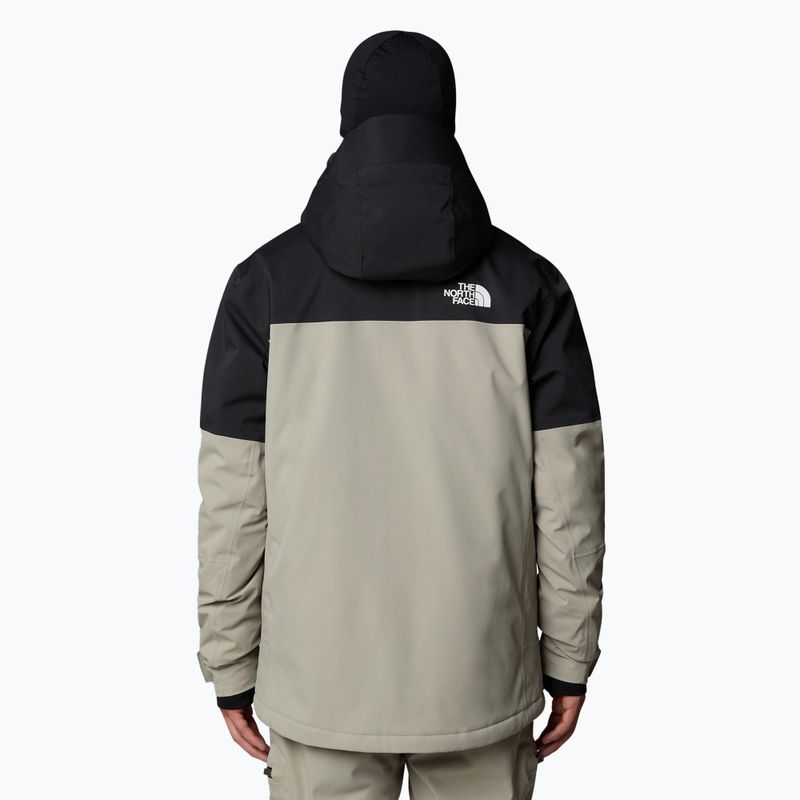 Pánska lyžiarska bunda The North Face Chakal clay grey/black 3