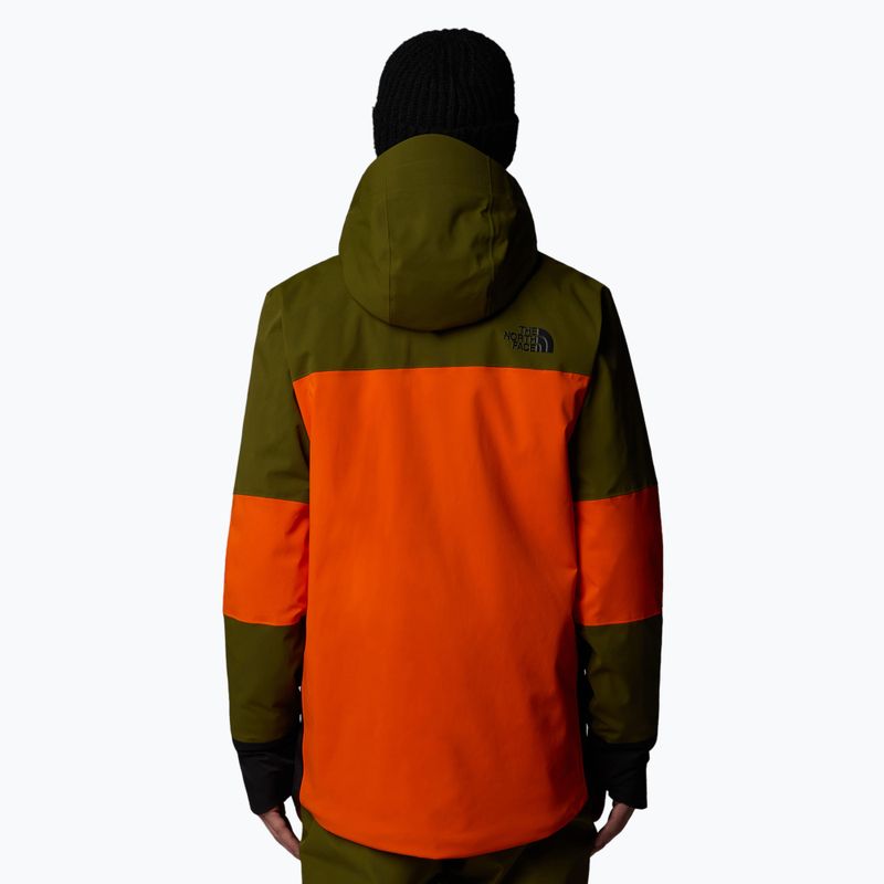 Pánska lyžiarska bunda The North Face Snowsquall orange/forest olive 3