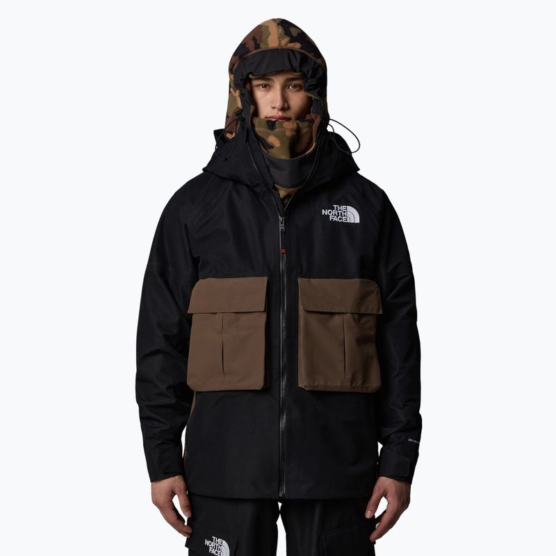 Pánska lyžiarska bunda The North Face Dragline black/smokey brown