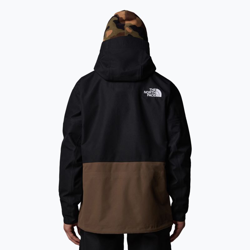 Pánska lyžiarska bunda The North Face Dragline black/smokey brown 3