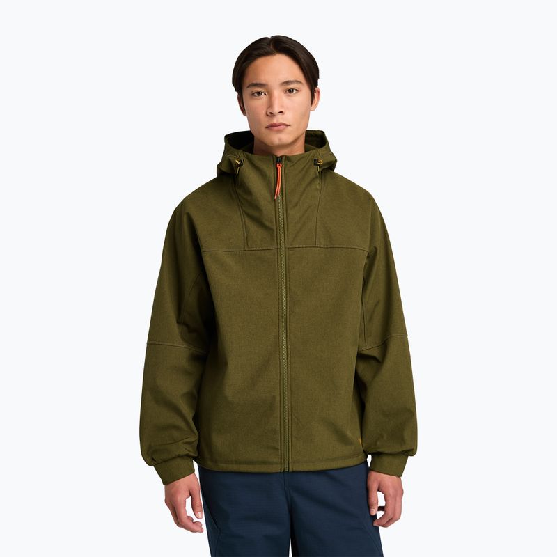 Pánska softshellová bunda Timberland Softshell Hooded dark olive