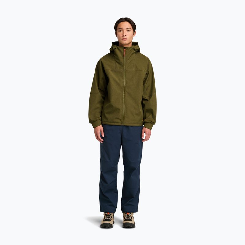 Pánska softshellová bunda Timberland Softshell Hooded dark olive 2