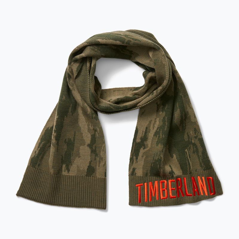 Pánsky šál Timberland Camo Jacquard Scarf leaf green