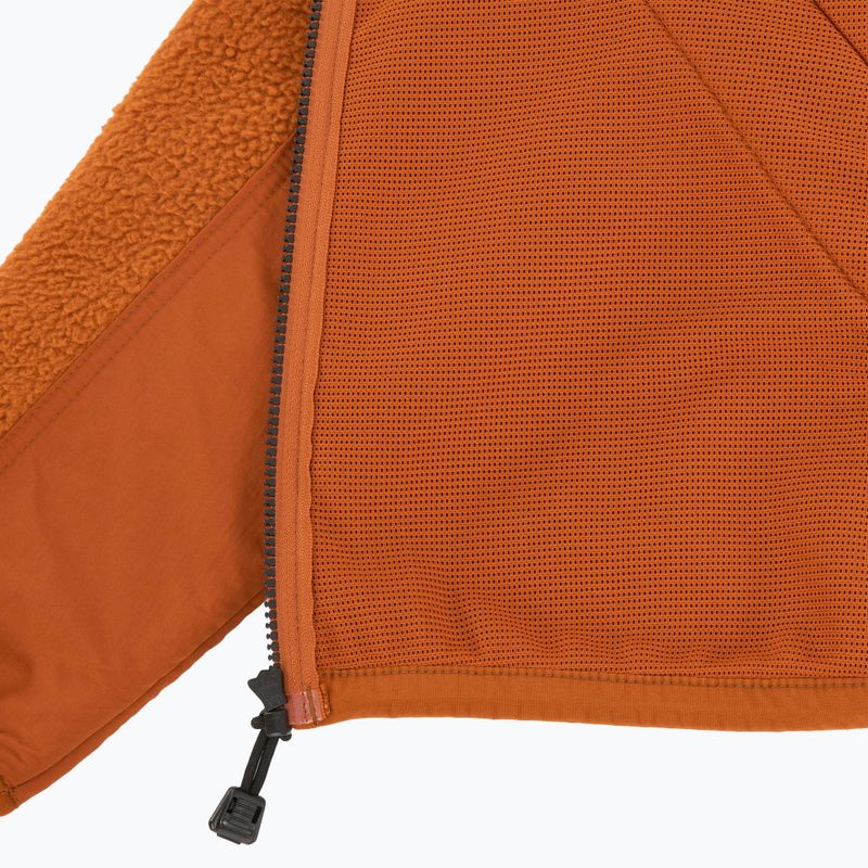 Pánska mikina Timberland Sherpa Mix Media Fleece umber 5