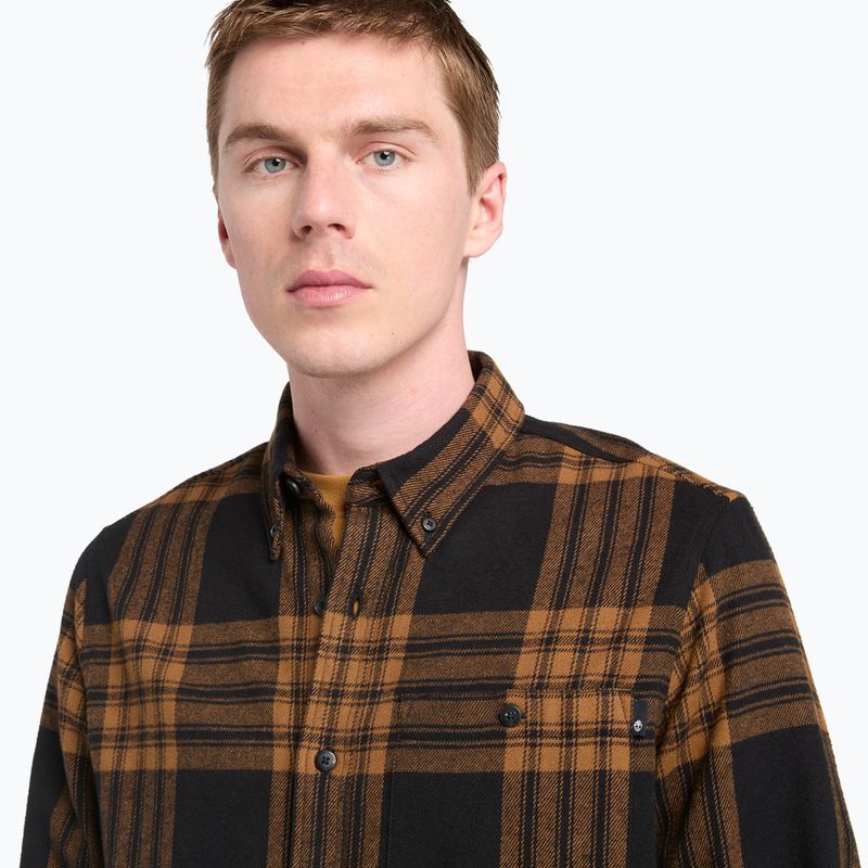 Pánska košeľa Timberland Solucell Plaid Shirt umber yd 4