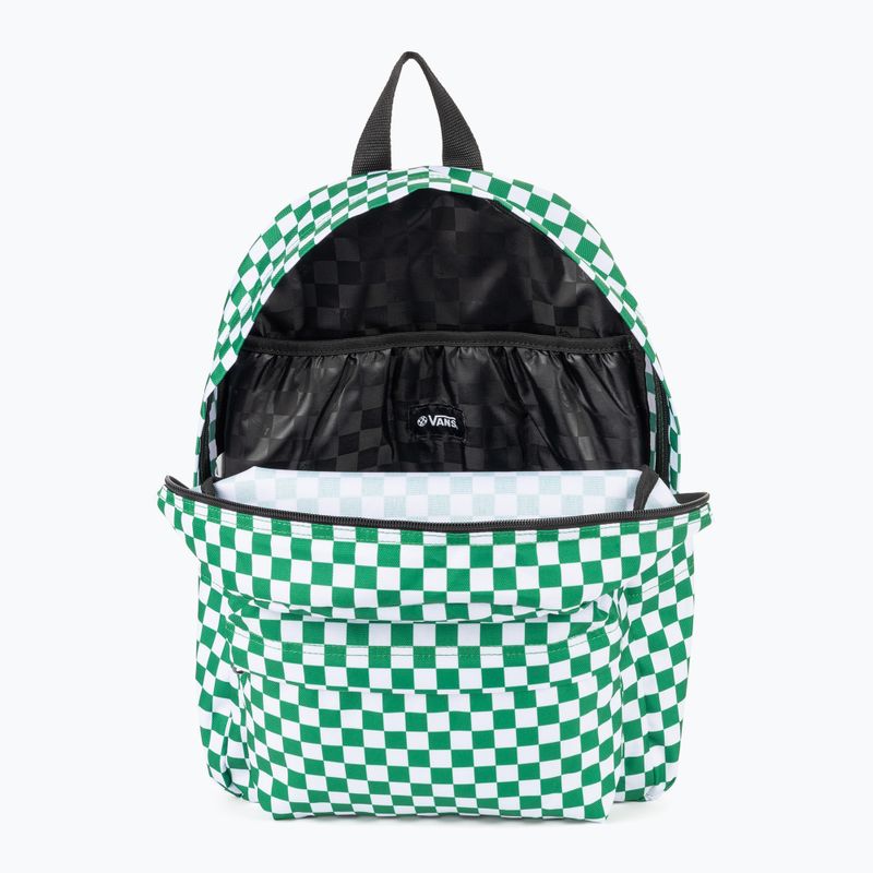 Vans Old Skool Grom Check 18 l zelený detský mestský batoh 4