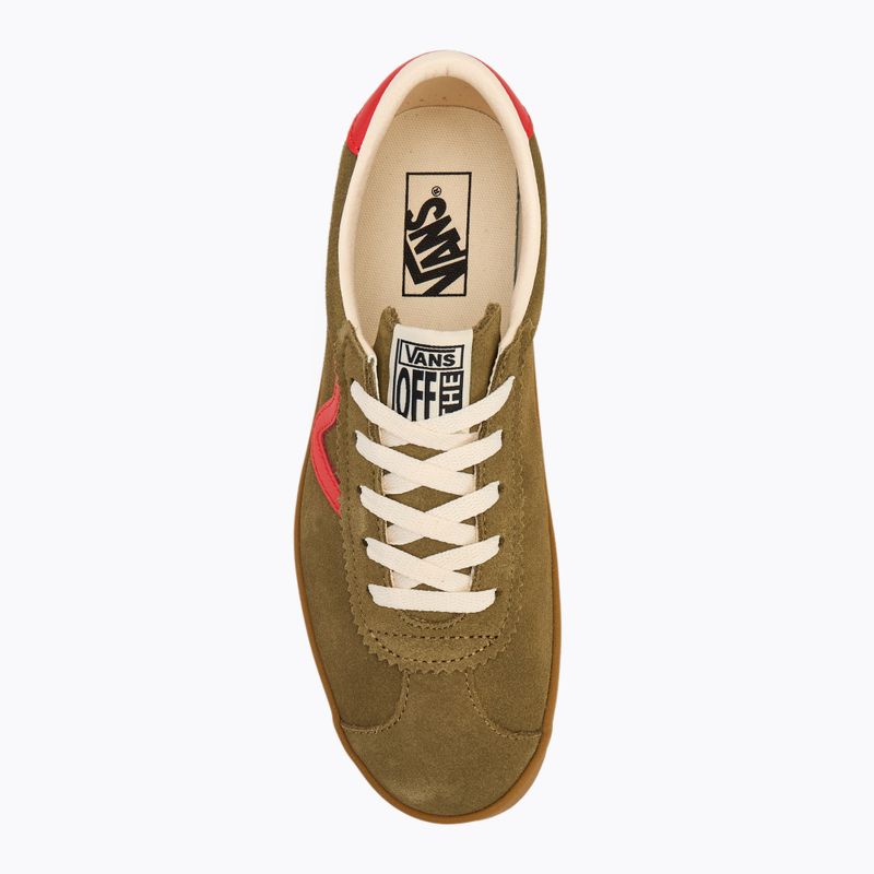 Topánky Vans Sport Low gum pop olive/red 5