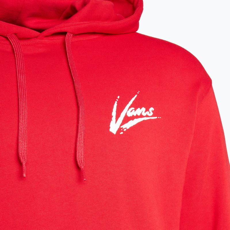 Pánska mikina Vans Dettori Loose Pullover racing red/marshmallow 3