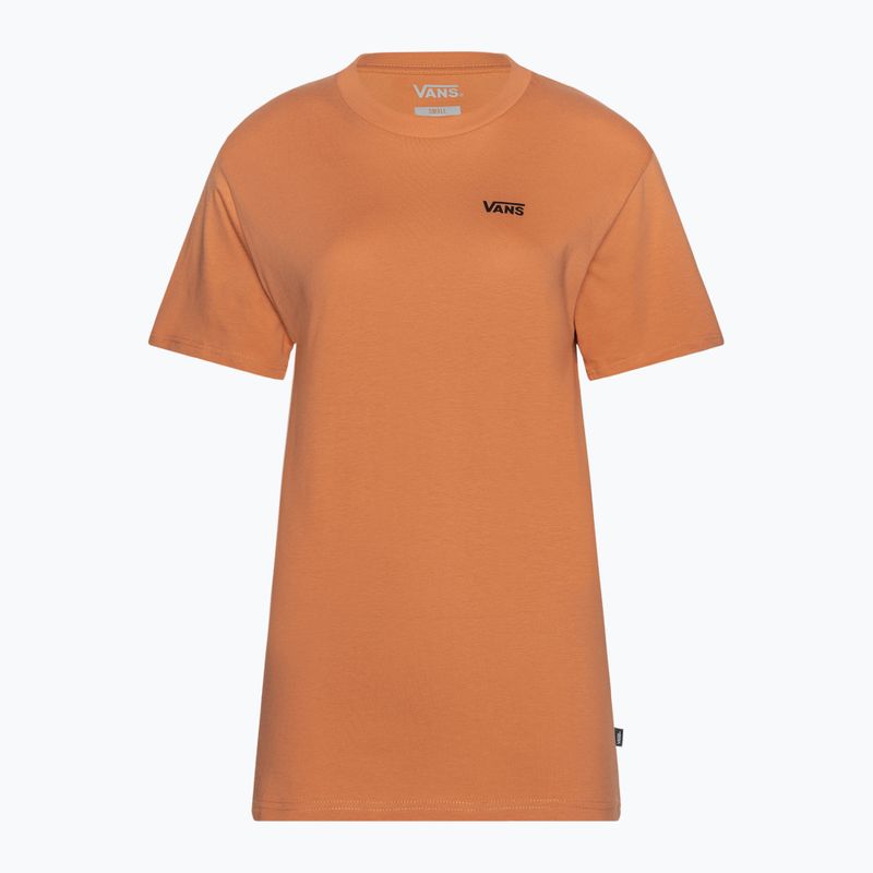 Dámske tričko Vans s logom na ľavej strane hrude carnelian