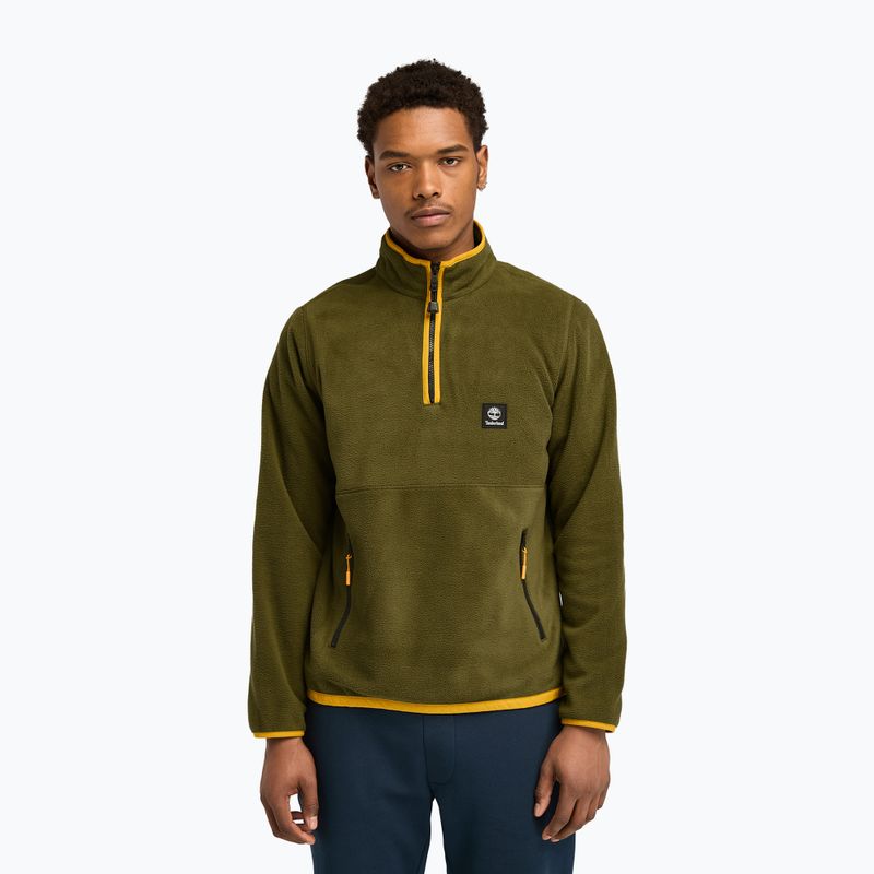 Pánska mikina Timberland Polar 1/4 Zip Fleece dark olive