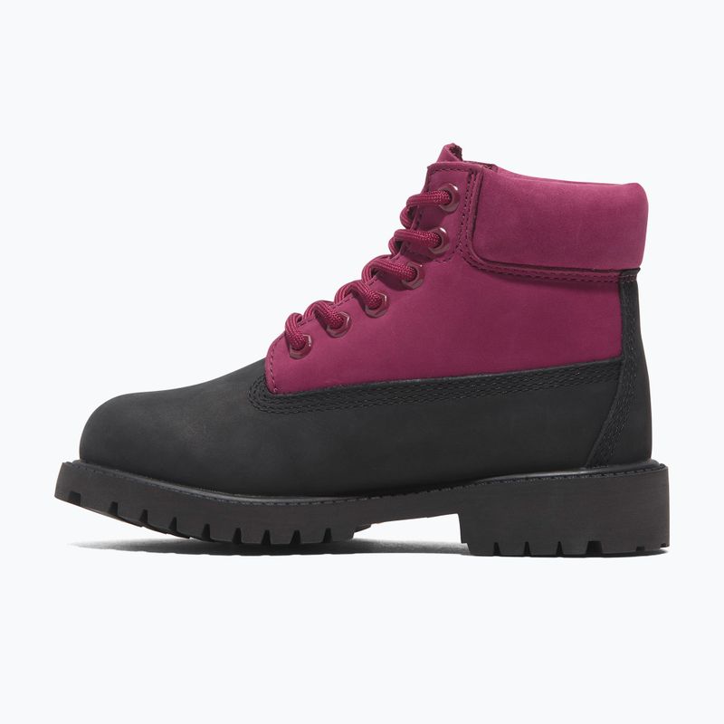 Detské topánky Timberland Premium 6 In Lace black nubuck/dark pink 11