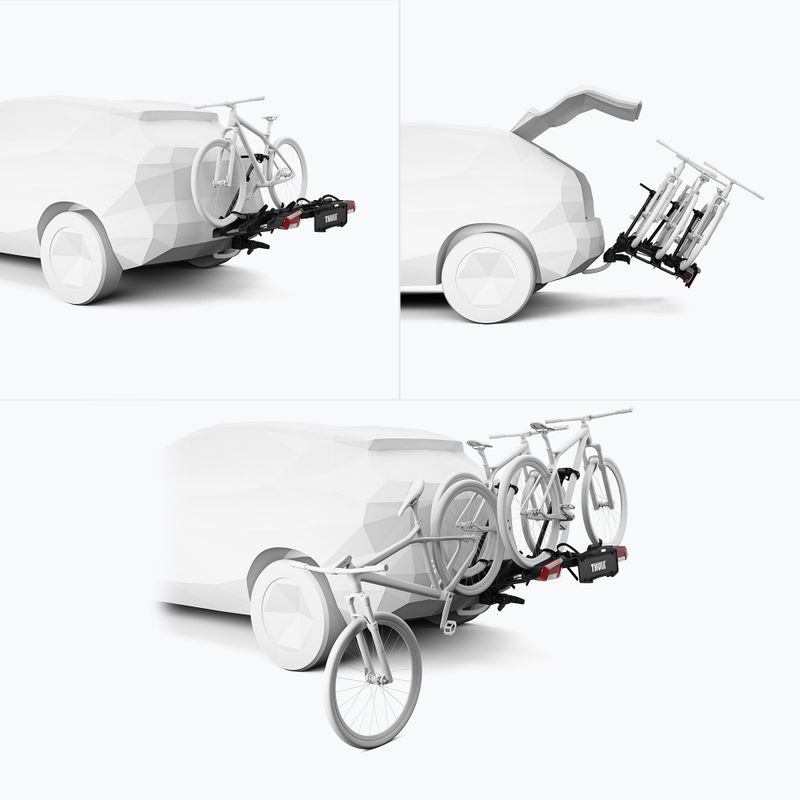 Nosič bicyklov na ťažné zariadenieThule OutPace 3Bike black 9