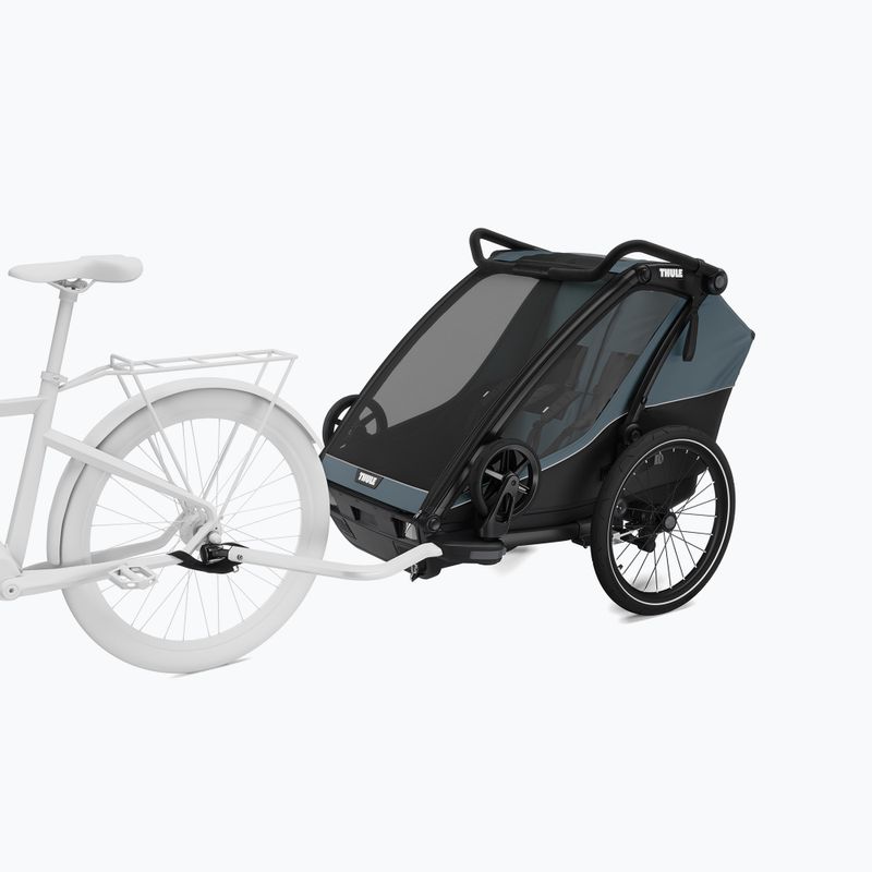Príves za bicykel pre 2 osoby Thule Chariot Cab dark slate 9