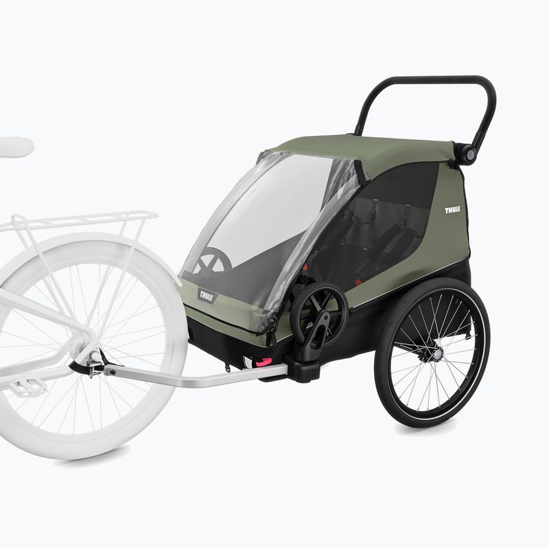 Cyklistický príves Thule Courier vintage green 4