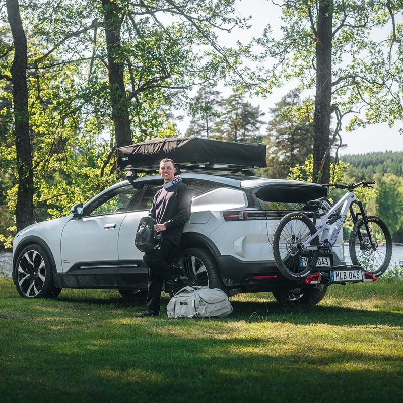 Nosič bicyklov na ťažné zariadenie Thule VeloLite 3Bike black 8