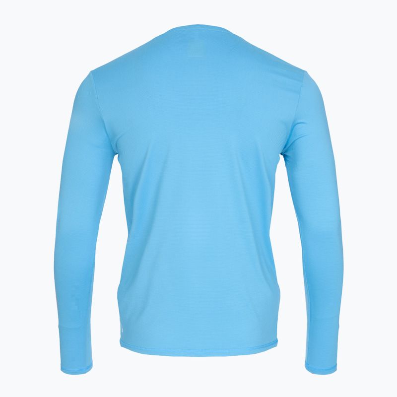 Pánske plavecké tričko longsleeve Quiksilver Heritage Heather azure blue 2