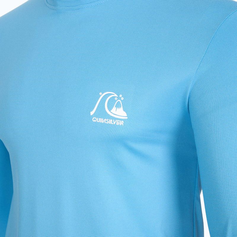 Pánske plavecké tričko longsleeve Quiksilver Heritage Heather azure blue 4