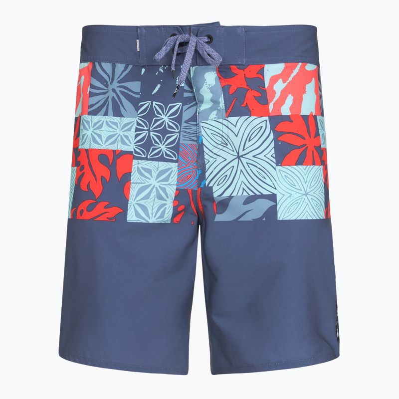 Pánske plavecké šortky Quiksilver Surfsilk Hawaii Blocked 19" Crown Blue