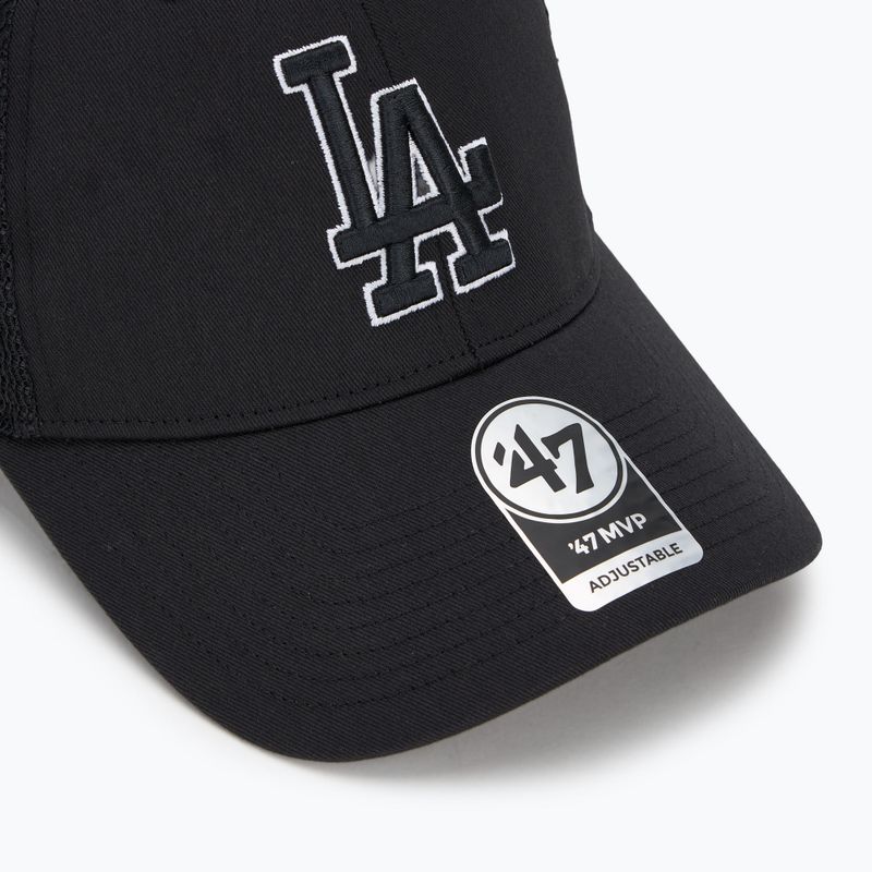 47 Značka MLB Los Angeles Dodgers Branson MVP baseballová čiapka čierna 3