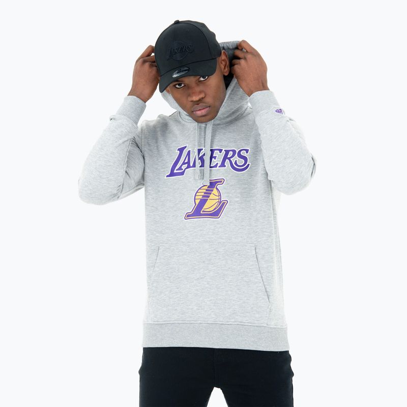 Pánska mikina New Era NBA Regular Hoody Los Angeles Lakers grey med