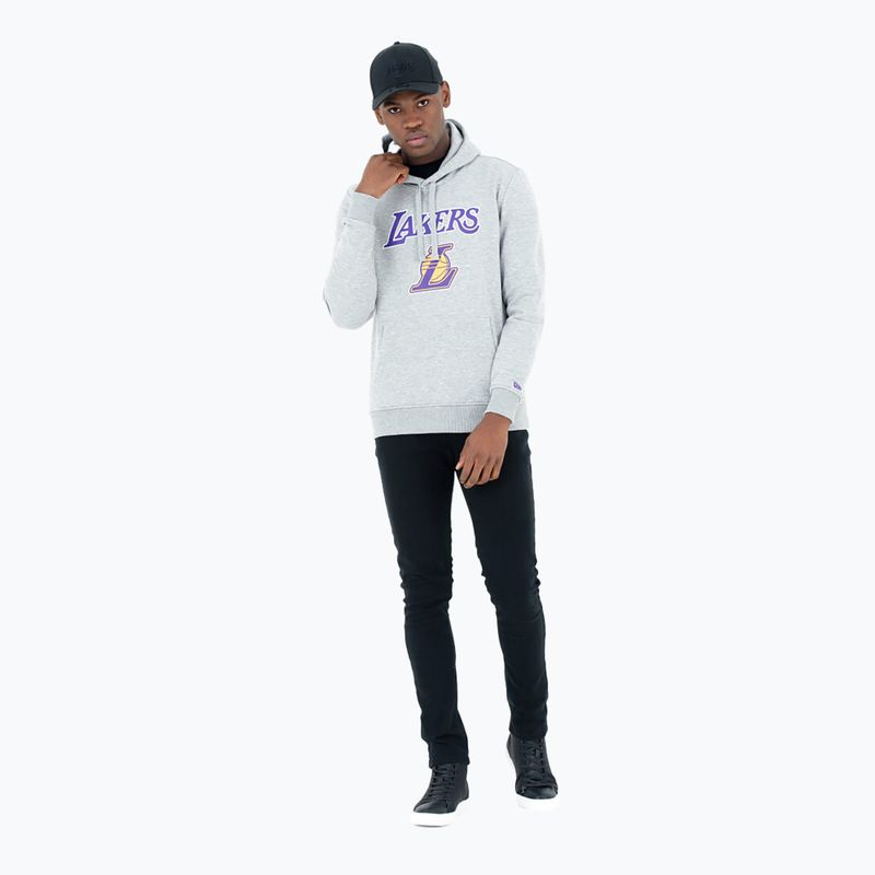 Pánska mikina New Era NBA Regular Hoody Los Angeles Lakers grey med 2