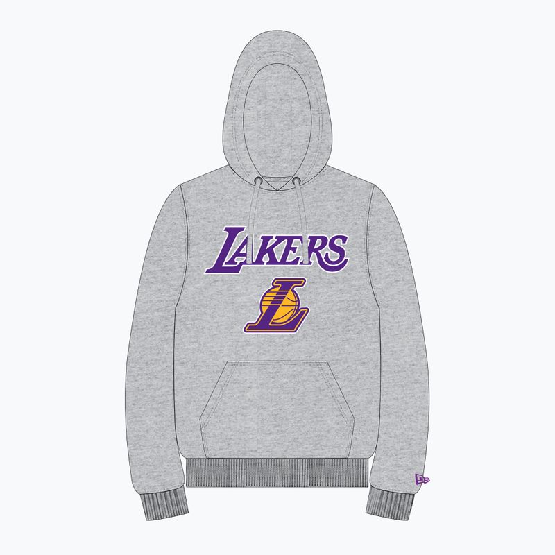 Pánska mikina New Era NBA Regular Hoody Los Angeles Lakers grey med 6