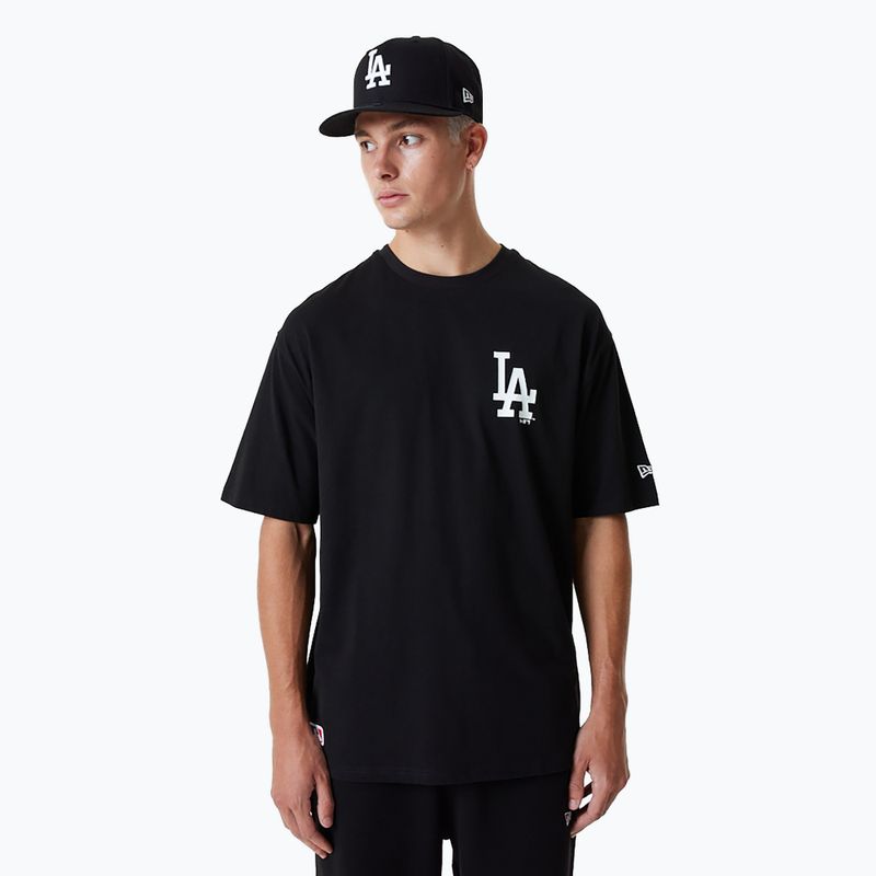 New Era MLB Essentls LC OS Los Angeles Dodgers pánske tričko čierne