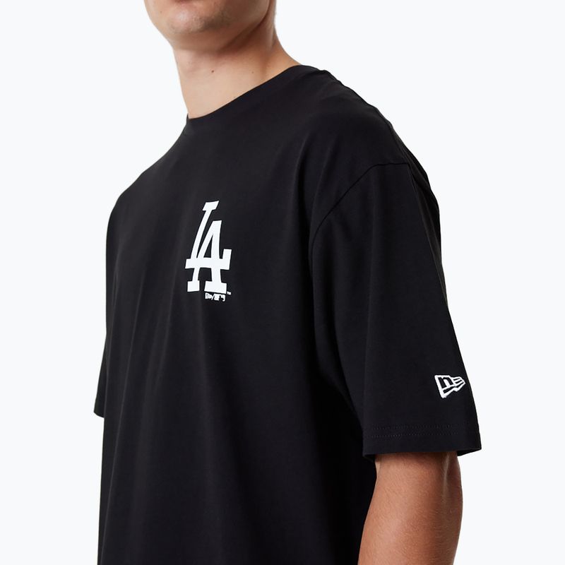 New Era MLB Essentls LC OS Los Angeles Dodgers pánske tričko čierne 4