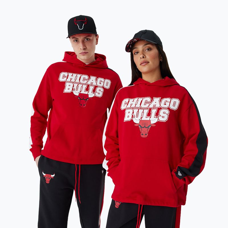 Pánska mikina New Era NBA Large Graphic OS Hoody Chicago Bulls red 8