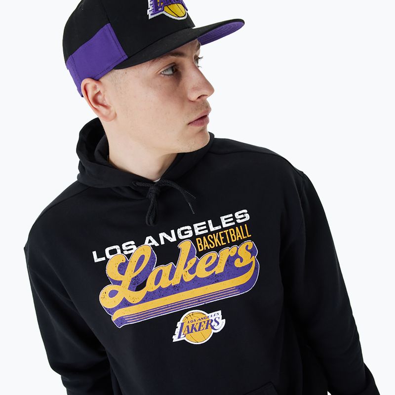 Pánska mikina New Era NBA Graphic OS Hoody Los Angeles Lakers black 4