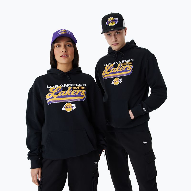 Pánska mikina New Era NBA Graphic OS Hoody Los Angeles Lakers black 6