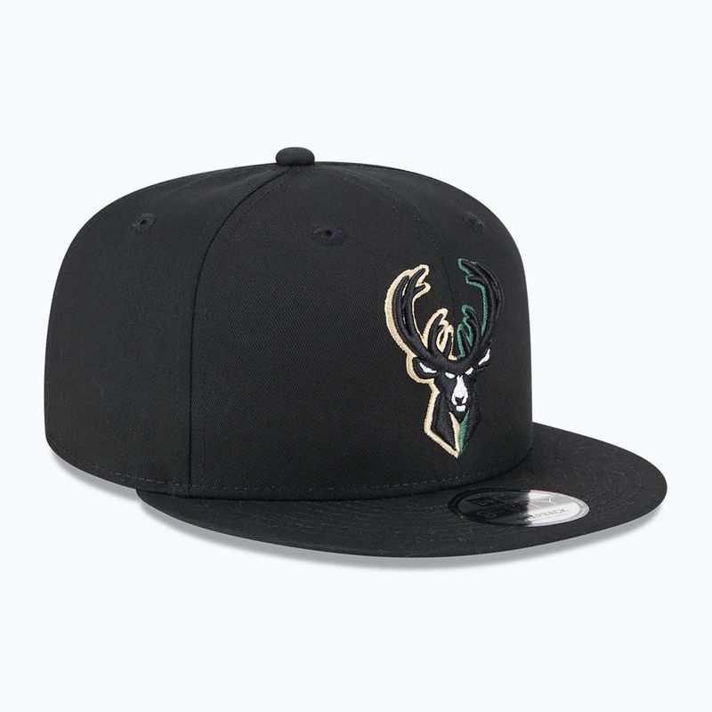 Šiltovka New Era Split Logo 9Fifty Milwaukee Bucks čierna