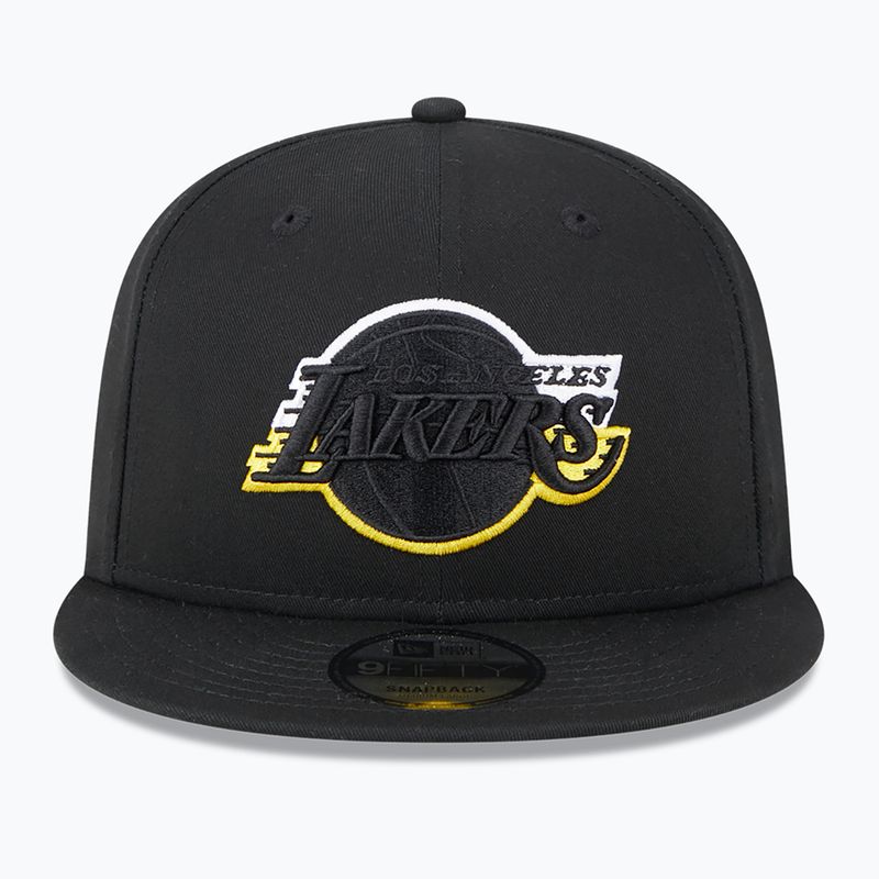 Šiltovka New Era Split Logo 9Fifty Los Angeles Lakers čierna 3