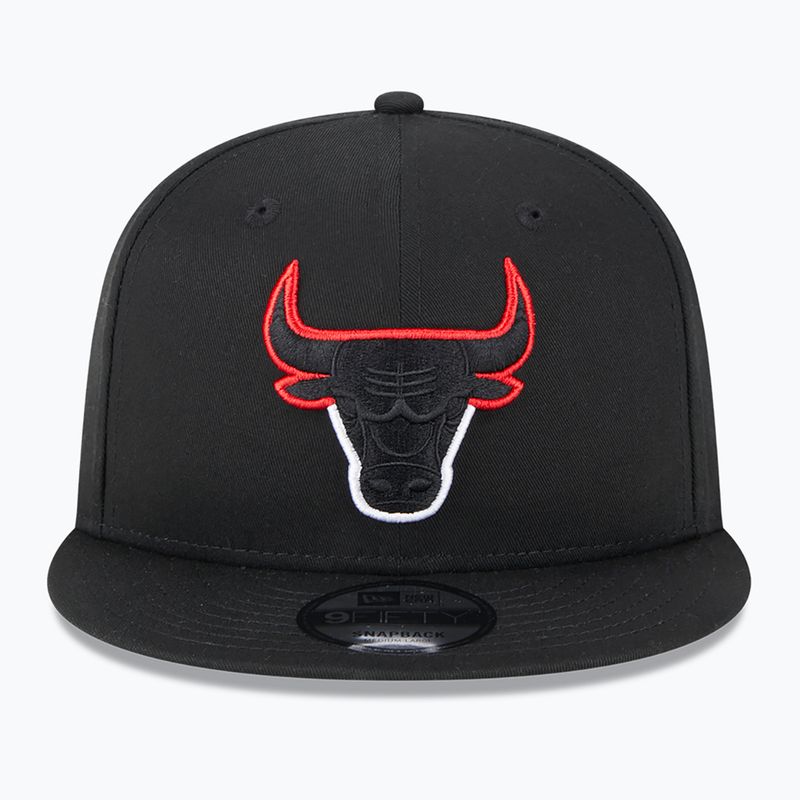 Šiltovka New Era Split Logo 9Fifty Chicago Bulls čierna 3