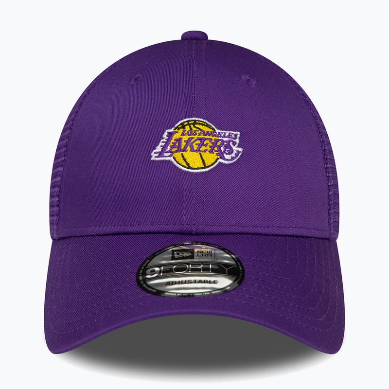 Pánska šiltovka New Era Home Field 9Forty Trucker Los Angeles Lakers fialová 3