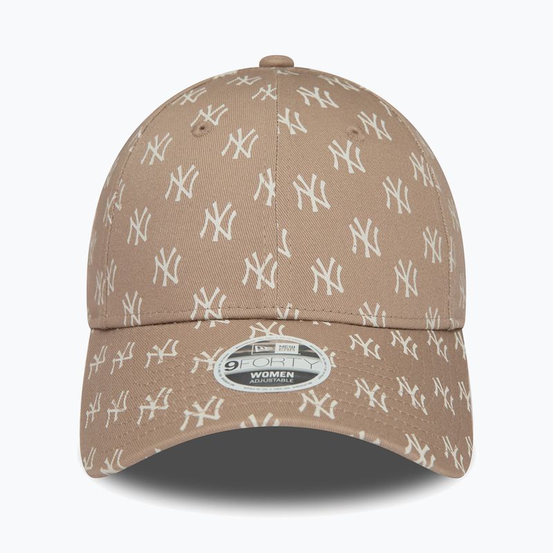 Dámska šiltovka New Era Monogram 9Forty New York Yankees pastelovo hnedá 3