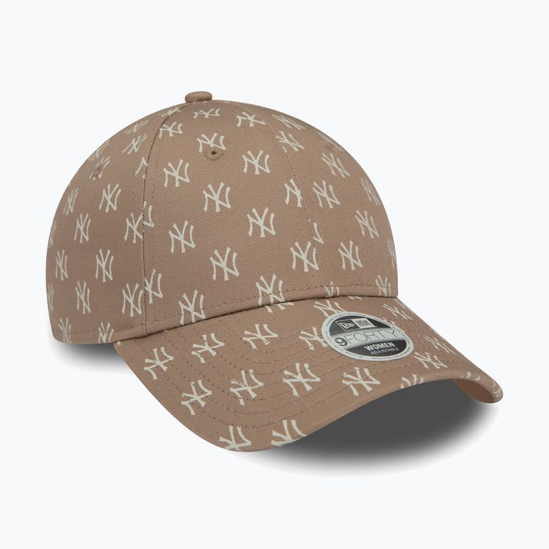 Dámska šiltovka New Era Monogram 9Forty New York Yankees pastelovo hnedá