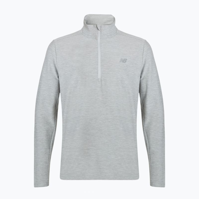 Pánska bežecká mikina New Balance Space Dye 1/4 Zip grey 6