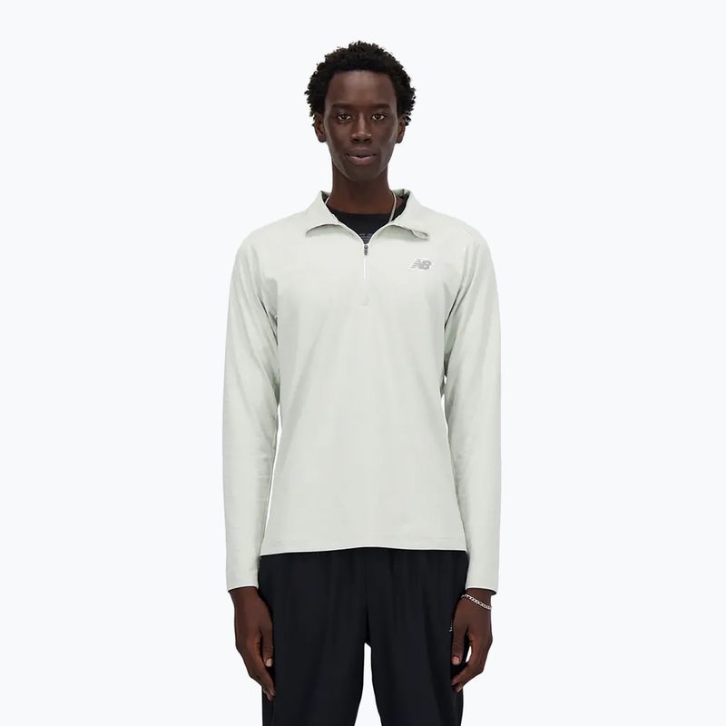 Pánska bežecká mikina New Balance Space Dye 1/4 Zip grey