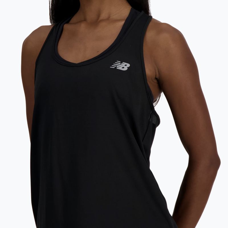 Dámske bežecké tričko New Balance Sport Essentials Tank black/white 3
