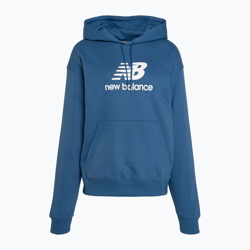 Dámska mikina New Balance French Terry Stacked Logo Hoodie blueagat 5