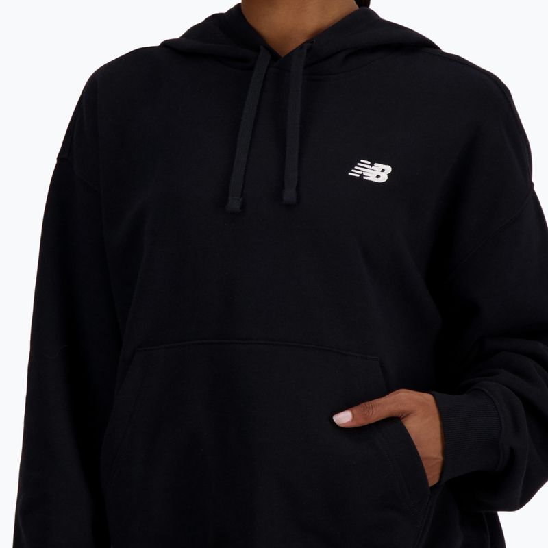 Dámska mikina New Balance French Terry Small Logo Hoodie black 4